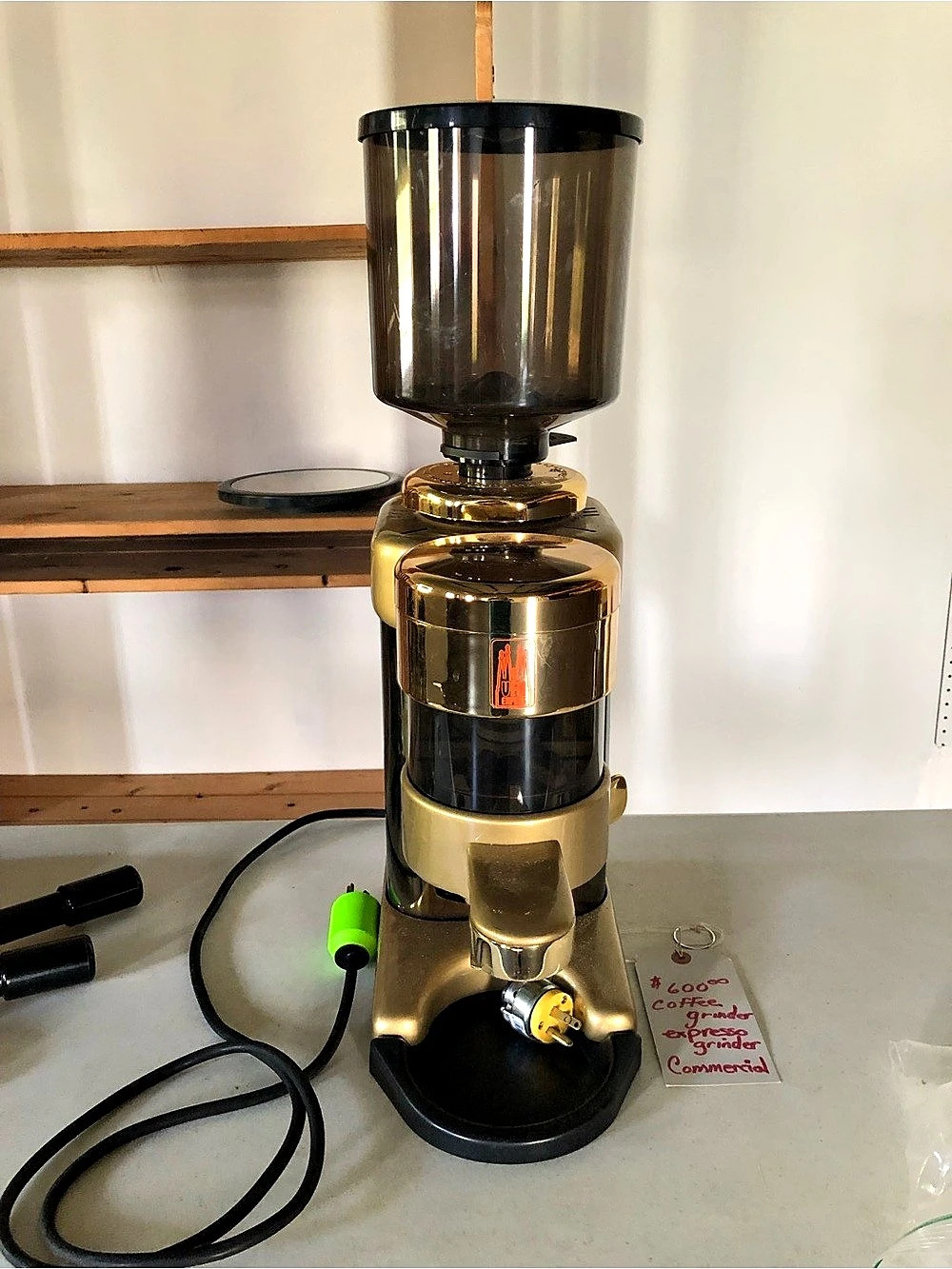 MFA Espresso Grinder Gold & Black